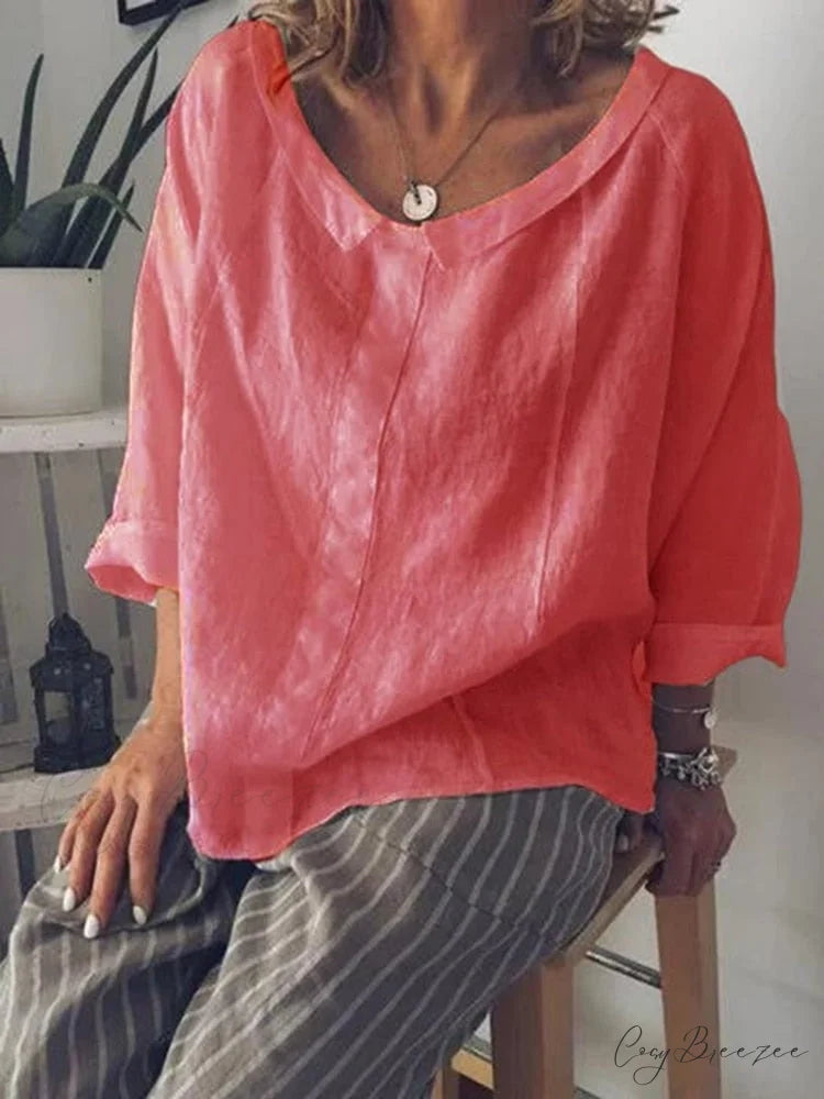 Tati Blouse orange red / S