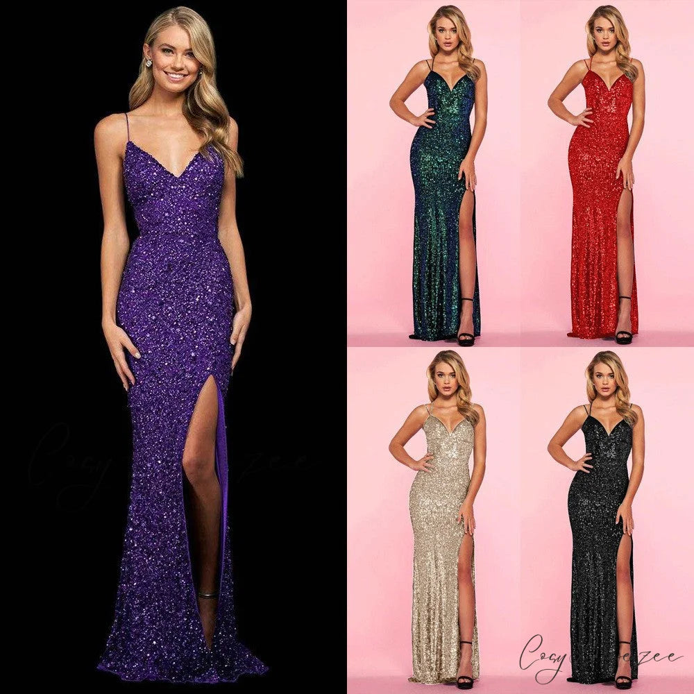 Taya Open Stylish Back Sequin Dress