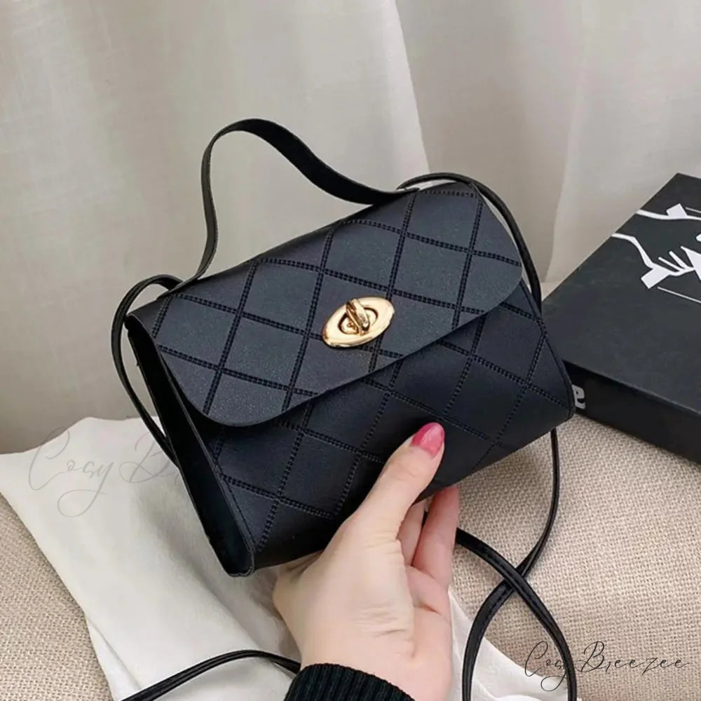 Textured Long Strap Faux Leather Crossbody Wallet Handbag handbag-250126