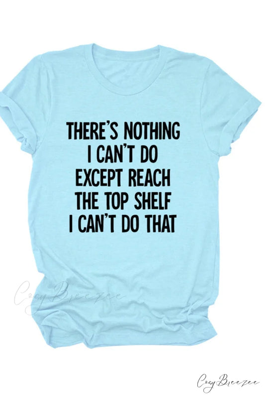There’s Blouse Patterned Nothing - I Can’t Do Light Blue / S