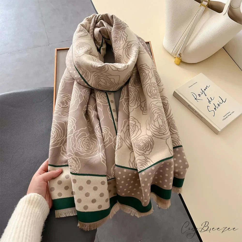 Thick Blanket Cashmere Print Scarf scarf-241228