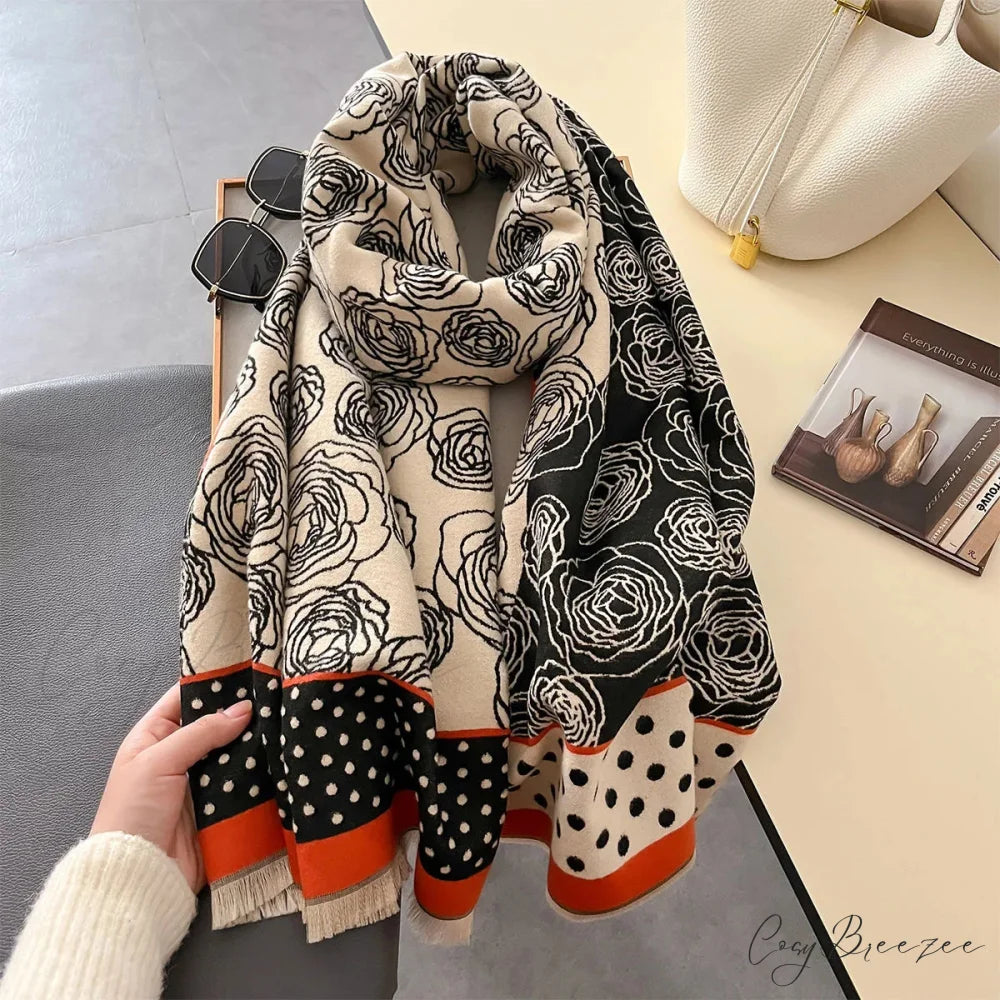 Thick Blanket Cashmere Print Scarf scarf-241228