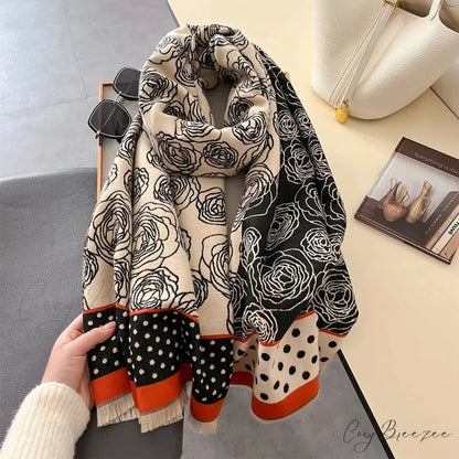 Thick Blanket Cashmere Print Scarf scarf-241228