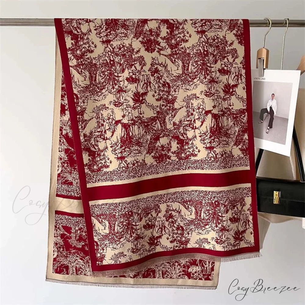 Thick Cashmere Blanket Winter Scarf scarf-241228