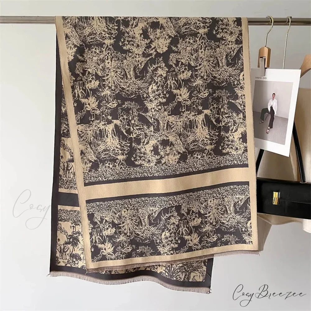 Thick Cashmere Blanket Winter Scarf scarf-241228
