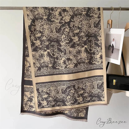 Thick Cashmere Blanket Winter Scarf scarf-241228