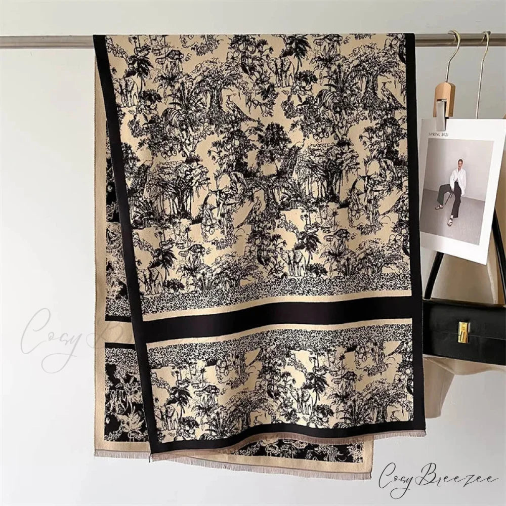 Thick Cashmere Blanket Winter Scarf scarf-241228