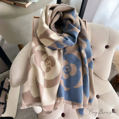 Thick Cashmere Winter Blanket Scarf Multi Color 2 scarf-241228