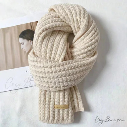 Thick Knitted Cashmere Winter Scarf scarf-241228