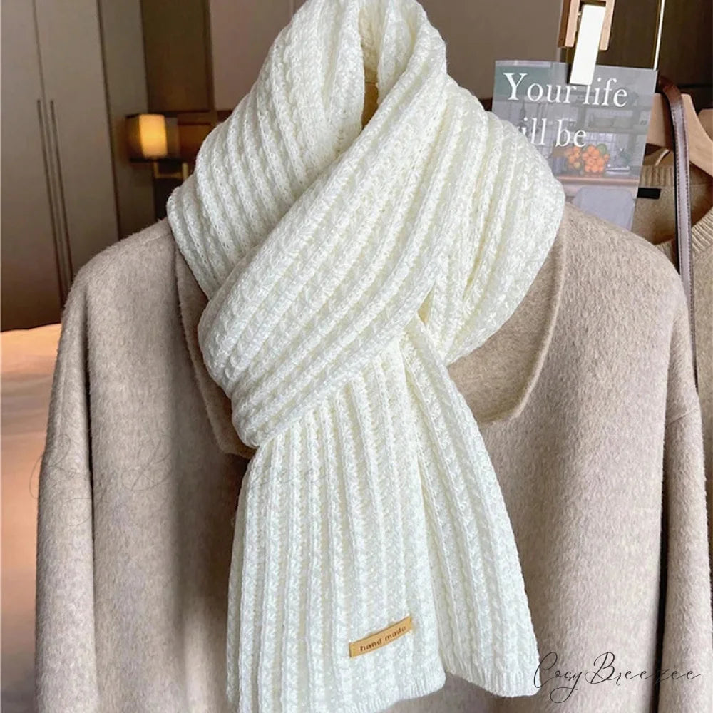 Thick Knitted Cashmere Winter Scarf scarf-241228