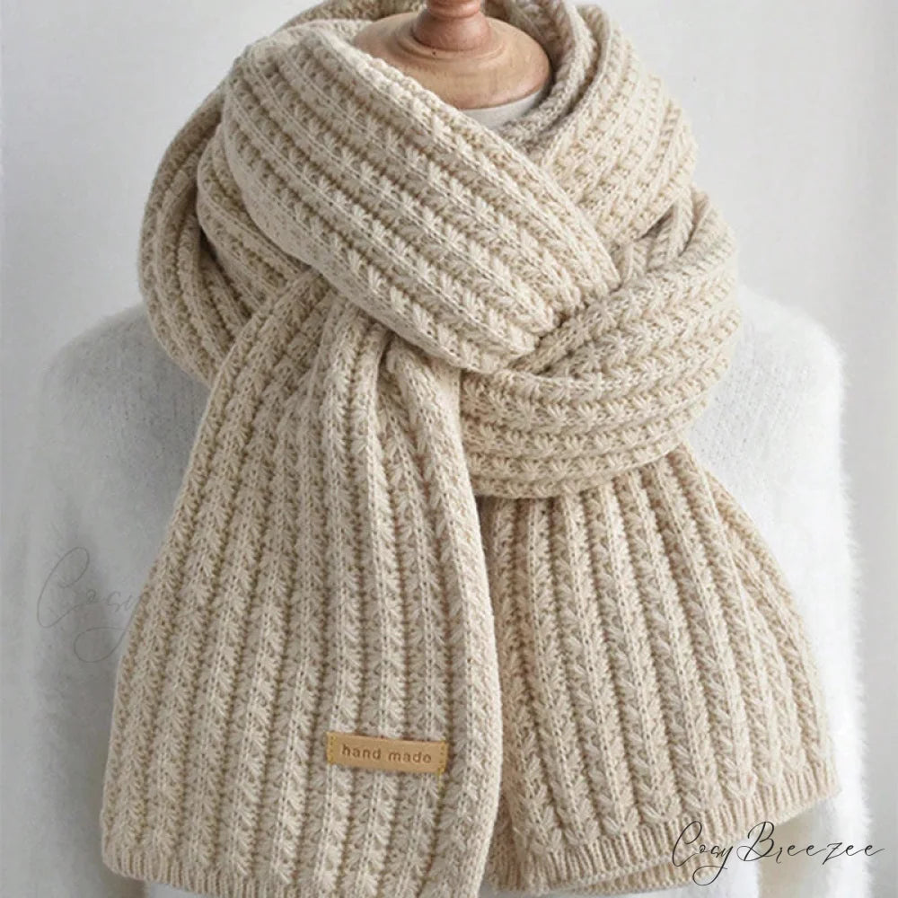 Thick Knitted Cashmere Winter Scarf scarf-241228