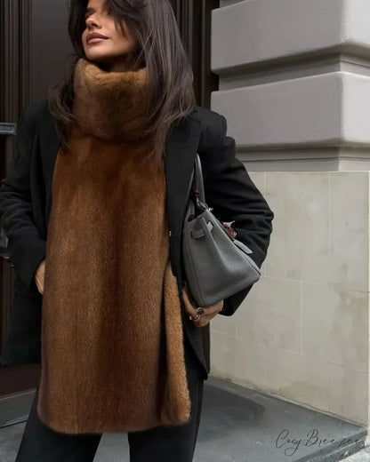 Thick Warm Sleeveless Vest Coat Brown / S coats-241228