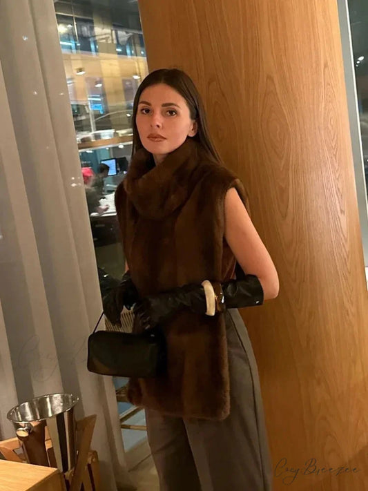 Thick Warm Sleeveless Vest Coat coats-241228