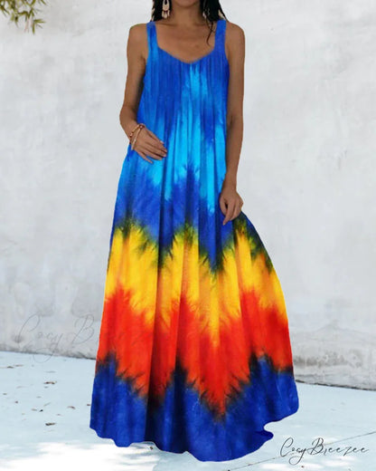 Tie-dye dress Multicolor / S