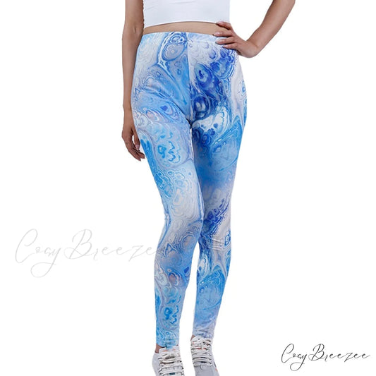 Tie Dye Printing Bottom Fitness Pants Sexy Trousers