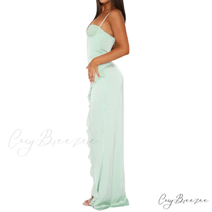 Tiffany Sleeveless High Charming Slit Formal Dress