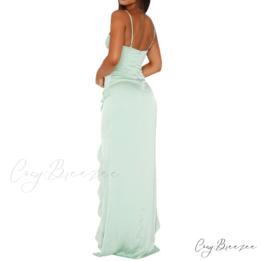 Tiffany Sleeveless High Charming Slit Formal Dress