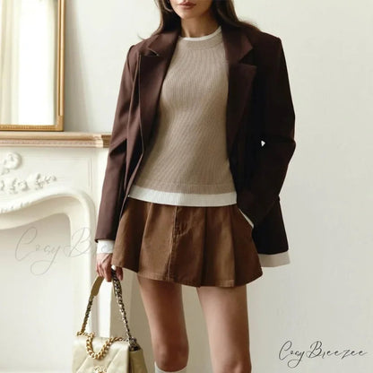 Tight Slim Long Sleeve O-neck Sweater swraters-241228