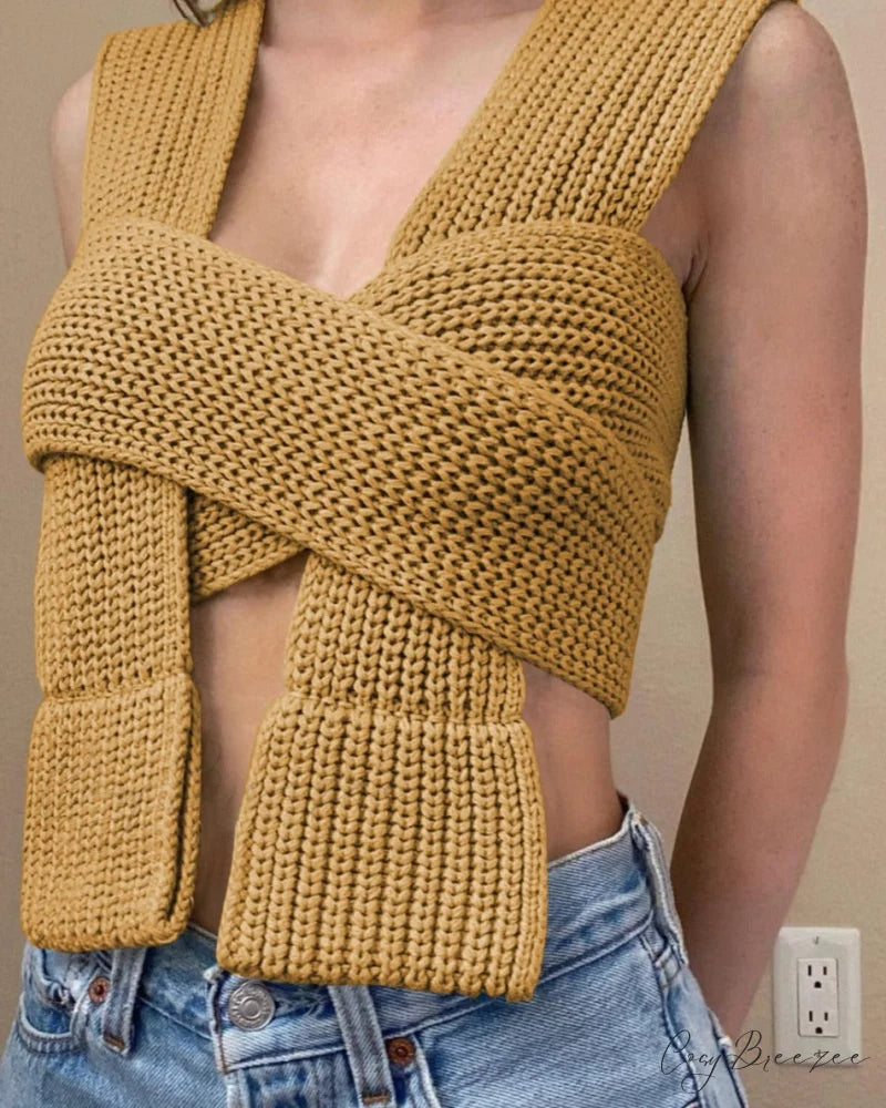Tina Knitted Top One Size / Camel