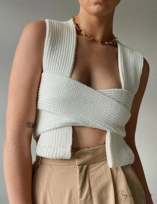 Tina Knitted Top One Size / White