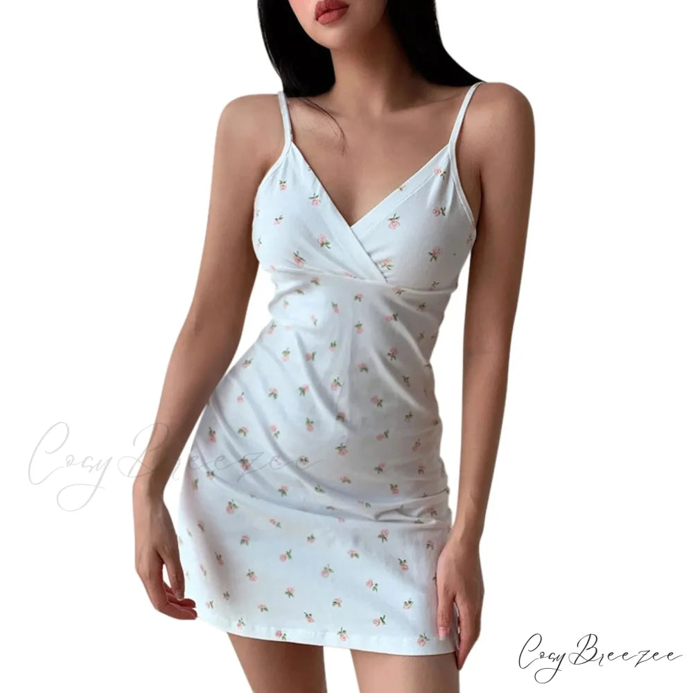 Traf Halter Fit Knitted Mini Dress White / S