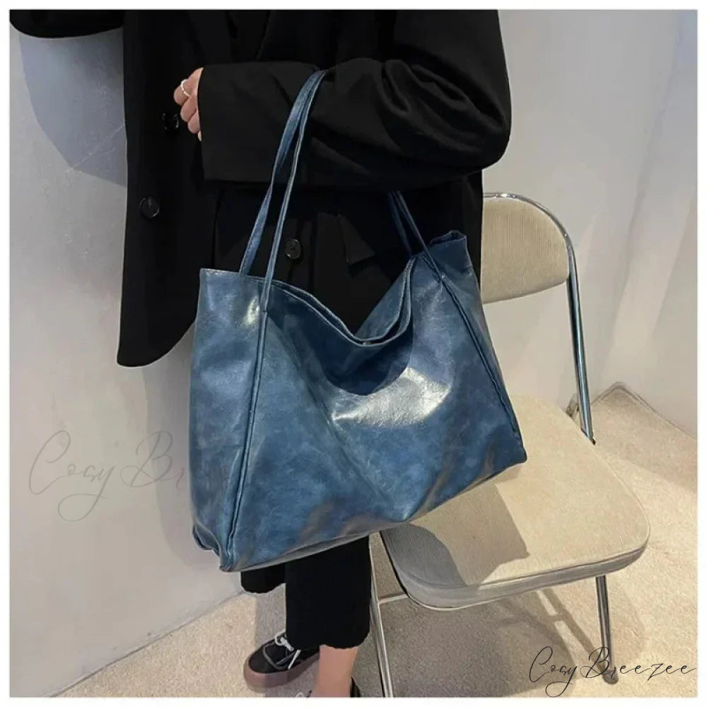 Trendy Bow Casual Bag Blue shoulder-250126