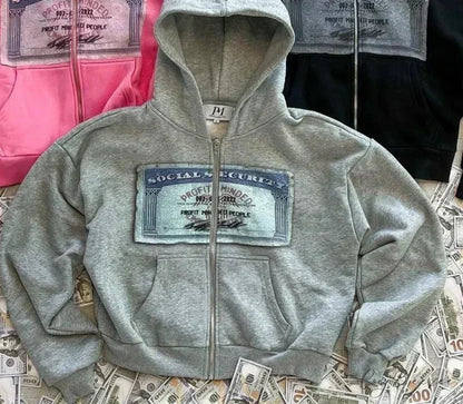 Trendy Brand Printed Hoodie 7 grey / S hoodies-241228