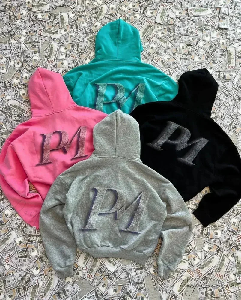 Trendy Brand Printed Hoodie hoodies-241228