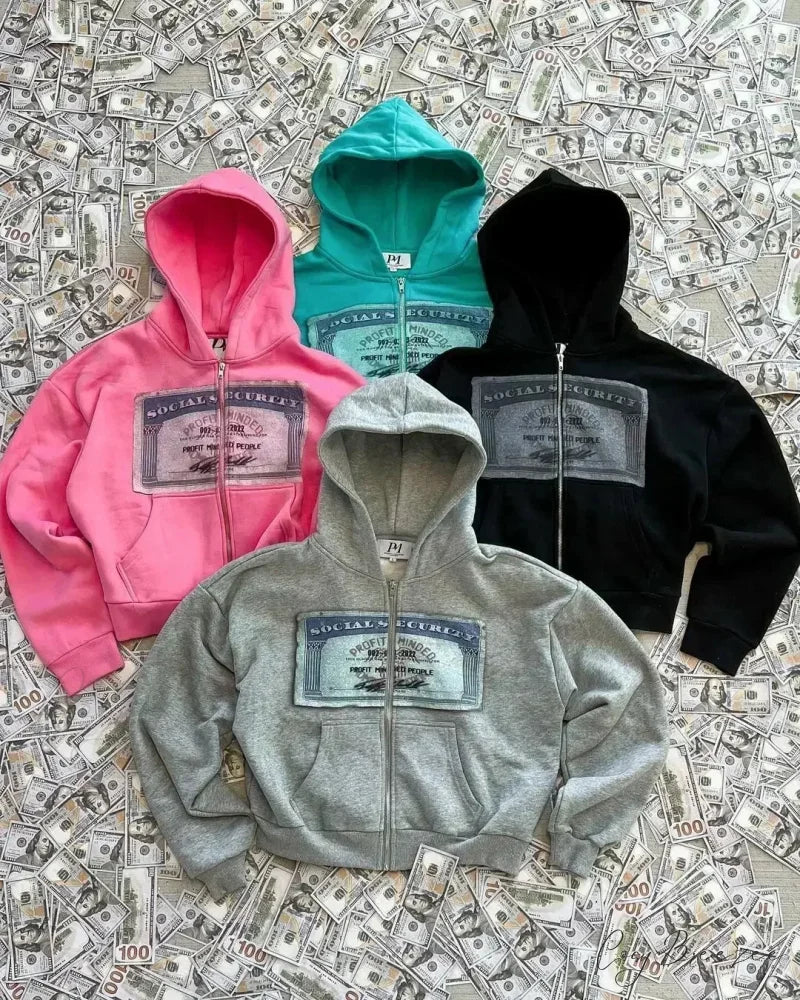 Trendy Brand Printed Hoodie hoodies-241228