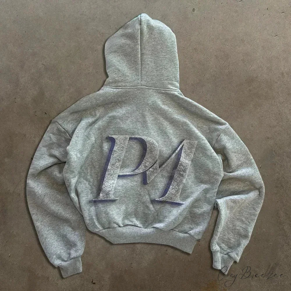 Trendy Brand Printed Hoodie hoodies-241228