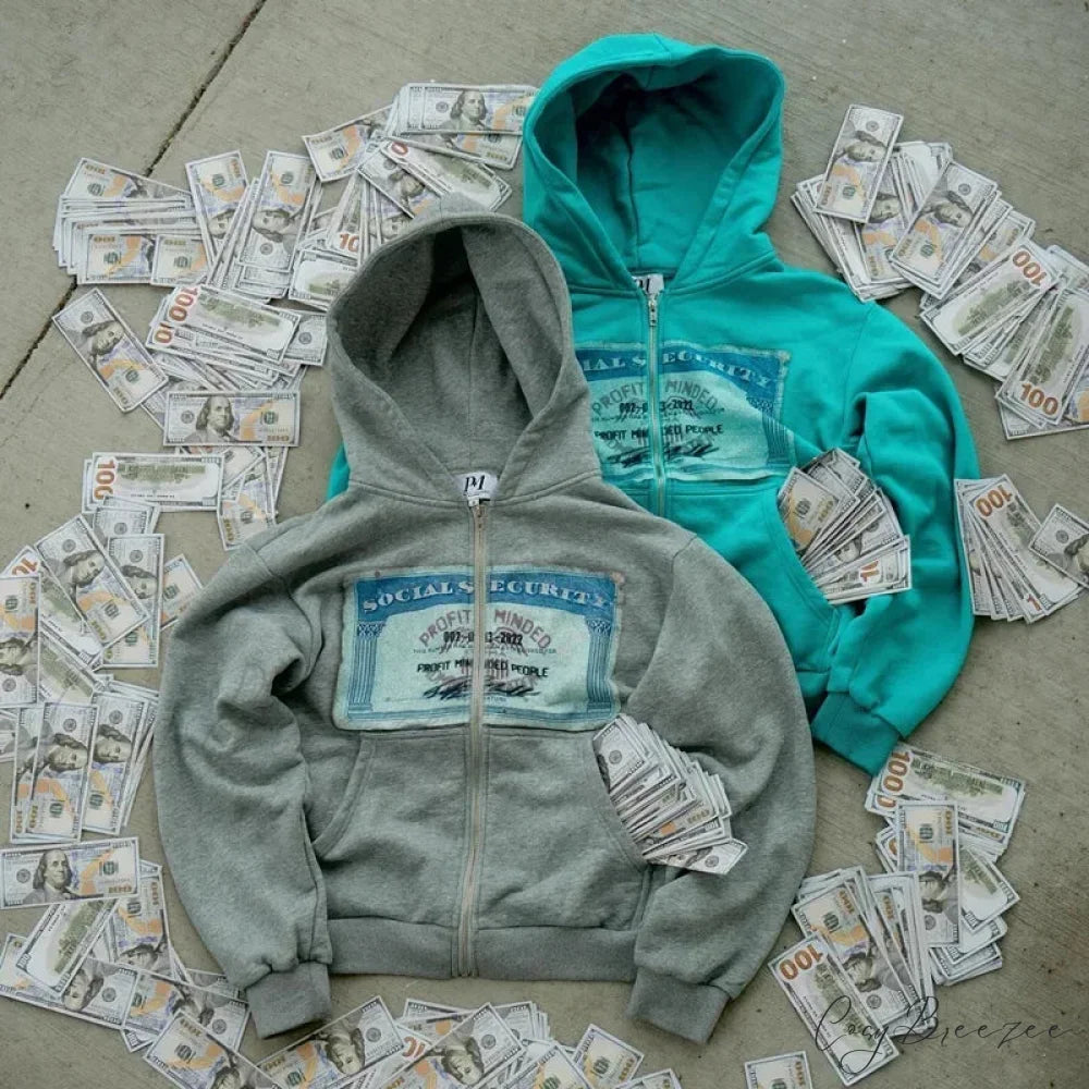 Trendy Brand Printed Hoodie hoodies-241228