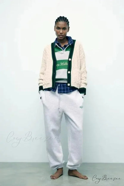Trendy Eight Leg V-neck Cardigan cardigans-241228