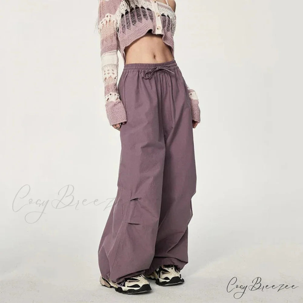 Trendy Loose Workwear Cargo Pants pants-241228