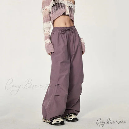 Trendy Loose Workwear Cargo Pants pants-241228