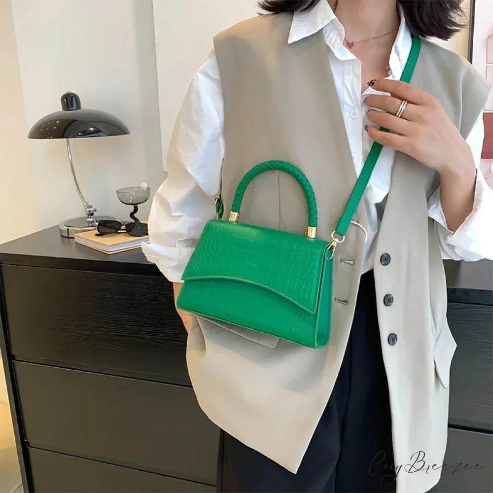 Trendy Plaid Chain Designer Crossbody Handbag handbag-250126