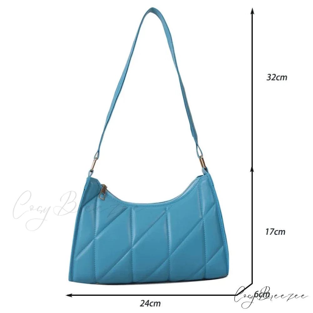 Trendy PU Leather Underarm Shoulder Bag shoulder-250126