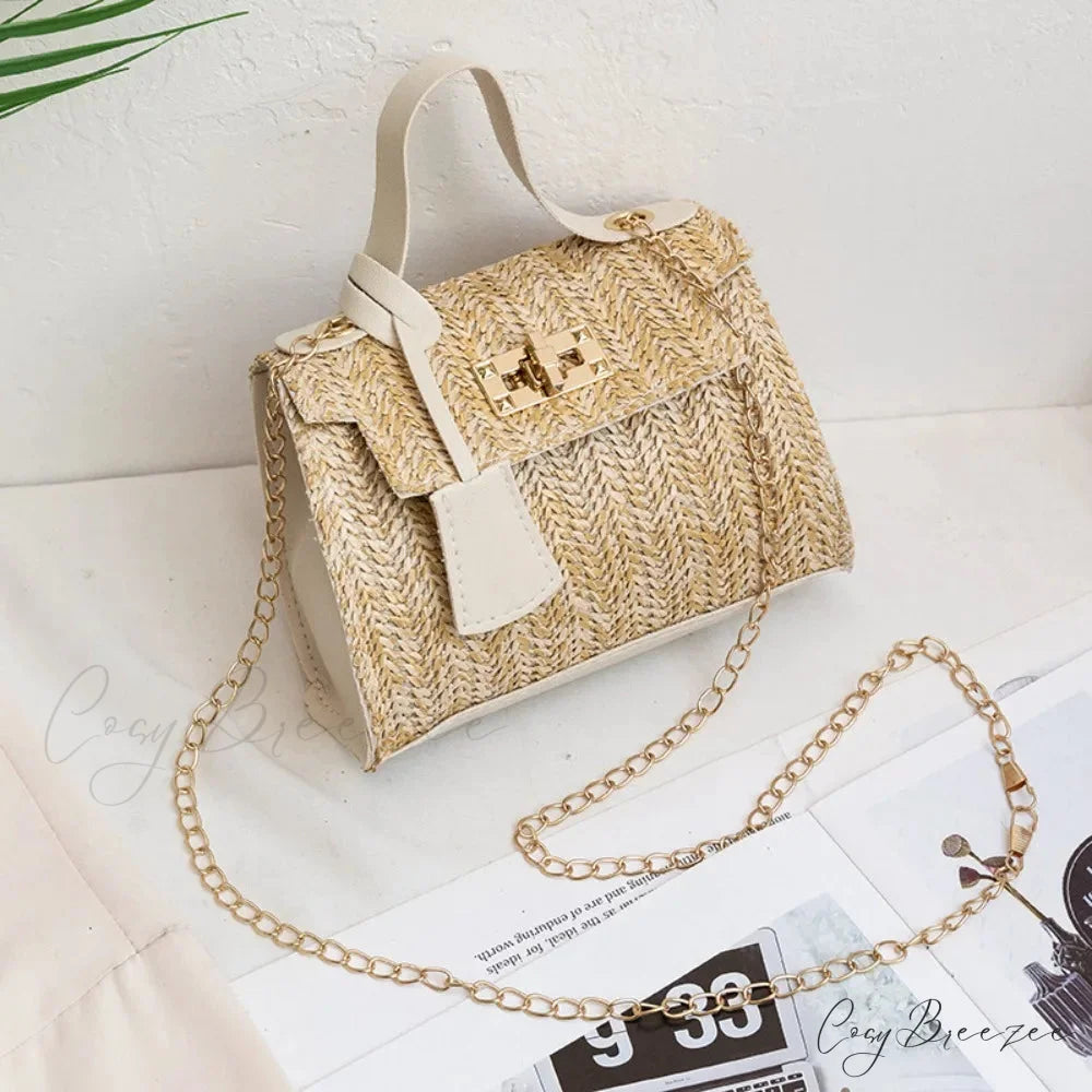Trendy Woven Personality Straw Handbag handbag-250126