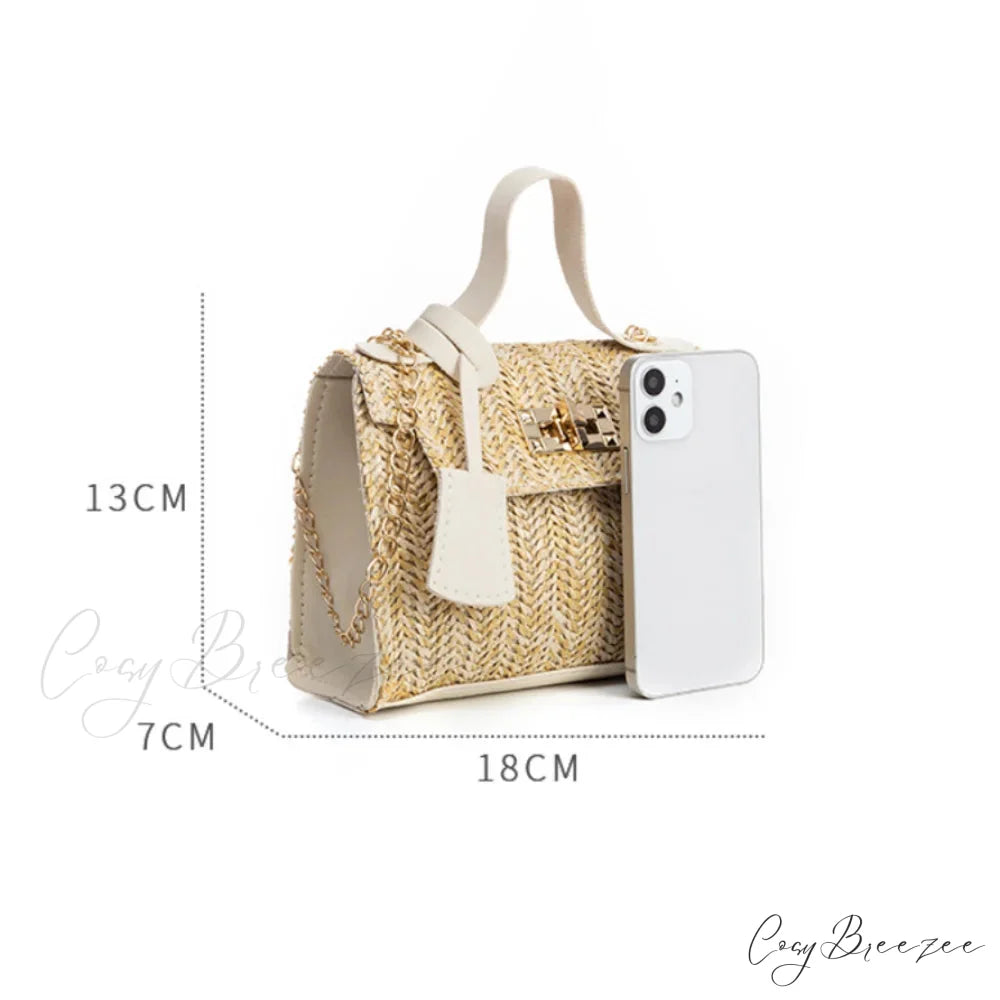 Trendy Woven Personality Straw Handbag handbag-250126
