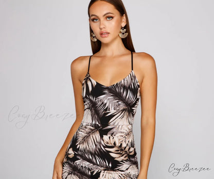 Tropical Dream Stylish Asymmetrical Maxi Dress