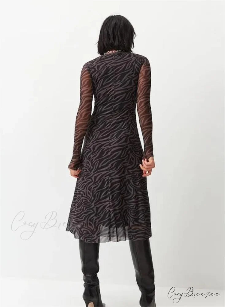 True Hues Stylish Velvet Dress