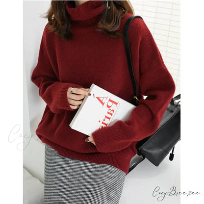 Turtleneck Cashmere Thickened Sweater swraters-241228