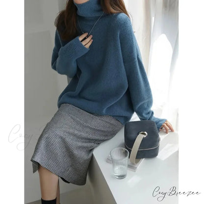 Turtleneck Cashmere Thickened Sweater swraters-241228
