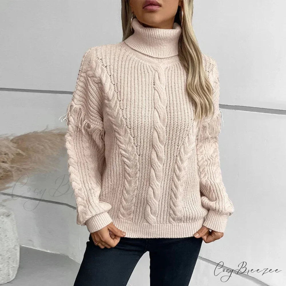 Turtleneck Urban Knit Sweater swraters-241228