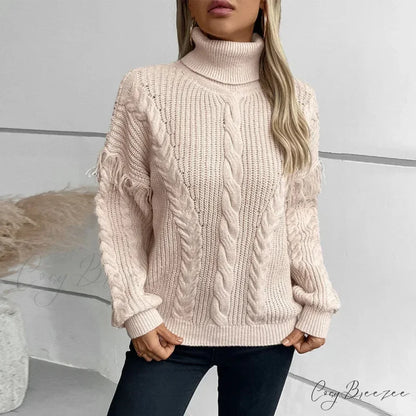 Turtleneck Urban Knit Sweater swraters-241228