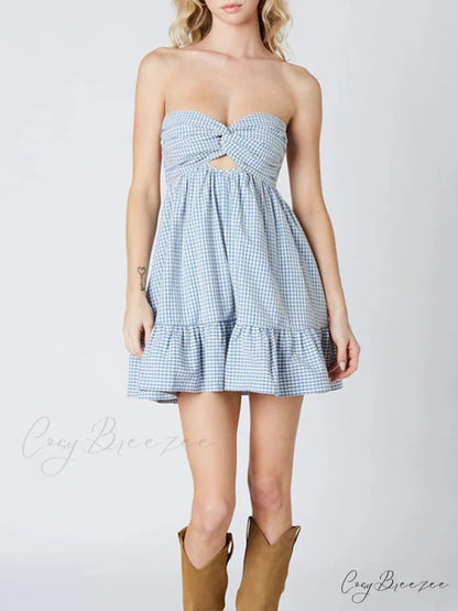 Twisted Cut-Out Mini Dress minidress-250223