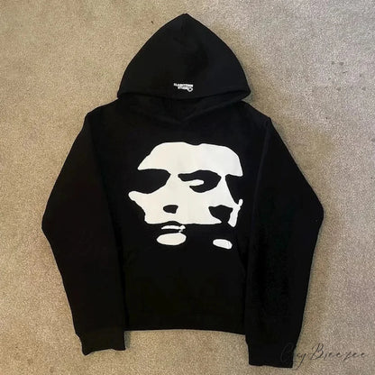 Two-Face Graphic Oversized Hoodie hoodies-241228
