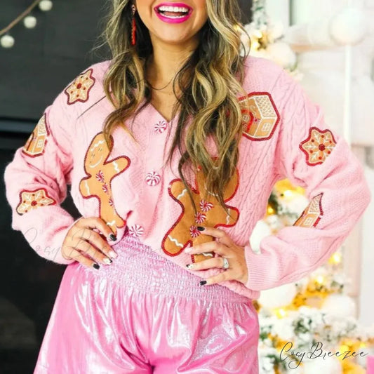 Ugly Christmas Sequin Nutcracker Cardigan S