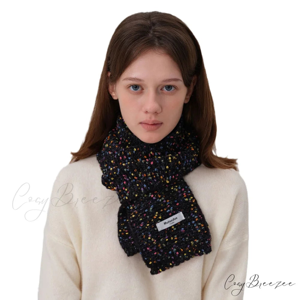 Unique Elegant Fashionable Cozy Warm Multi-color Stylish Modern Scarf Azure Blue