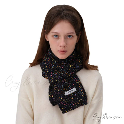 Unique Elegant Fashionable Cozy Warm Multi-color Stylish Modern Scarf Azure Blue