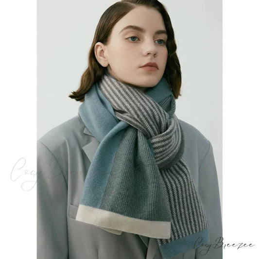 Unique Elegant Trendy Retro Cozy Stylish High-end Warm Scarf Grey
